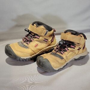 KEEN kids Ridge Flex Waterproof Hiking Boots Size 13